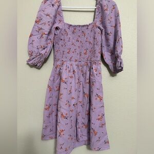 New Look Lavender Floral Mini Dress